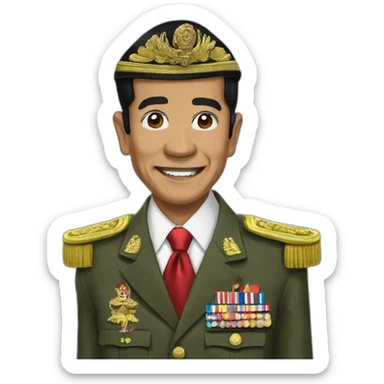 Jokowi indonesian president sticker
