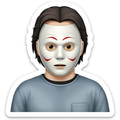 michael myers halloween sticker
