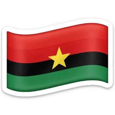 Pan African flag sticker