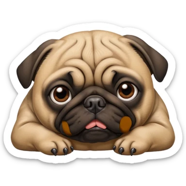 Pug morto sticker