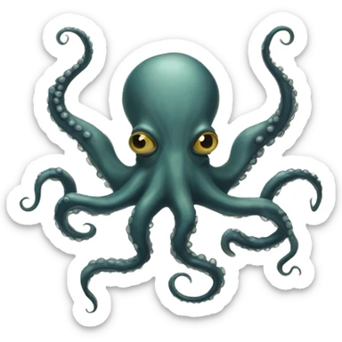 grindylow: Water-dwelling creatures with long fingers, sharp teeth, and a taste for human flesh, often found in the Black Lake at Hogwarts.octopus looking sticker