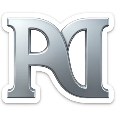 two letters beside eachother the first one says N and the second says O sticker