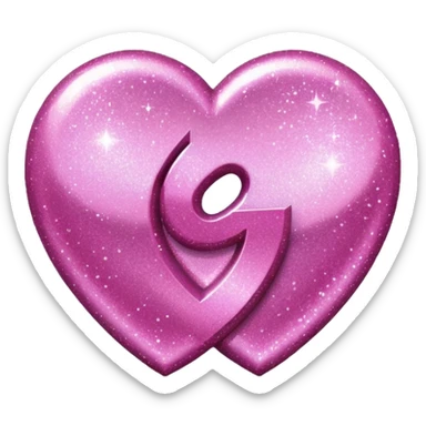 glitter pink simbolo Douyin sticker