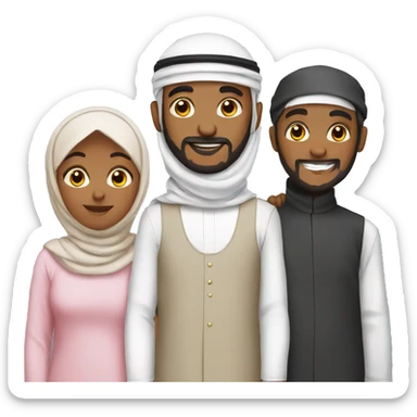 Muslim family sticker