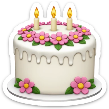 floral cake realistic aeshthethic   sticker
