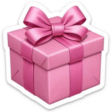 pink present with pink bow sticker