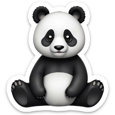 Panda in nyc sticker