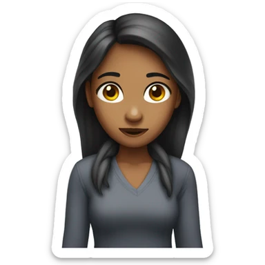 A girl that is awkward sticker