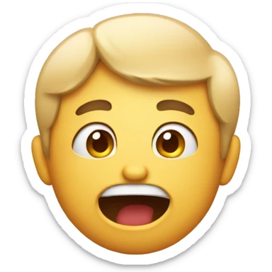 someone flustered giggling  sticker