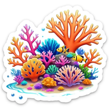 Coral Reef Treasure sticker