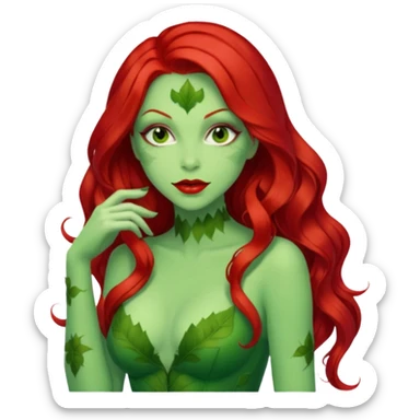 poison ivy face sticker