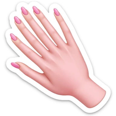 Interlocked pinky finger sticker