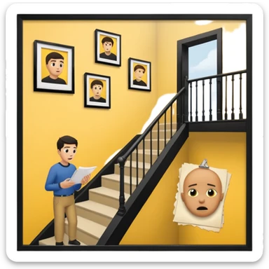 Eli figures out the clues to escape but rex rips the paper because he didn't want them to get out. And they figure out the code because they were being smart and using their brains. It takes place in the Yellow Room, the stairwell. Which gives a nerverackng scared vibe. less cartoon ish sticker