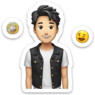 BTS 7 member kpop group at butter video clip  sticker