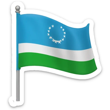 Flag East Turkistan  sticker