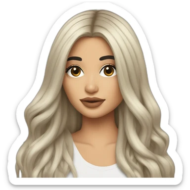 kylie jenner with long hair sticker