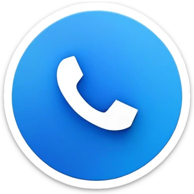 Um ícone circular azul com um leve gradiente, exatamente igual ao selo de verificação do Instagram. No centro, há um pequeno símbolo de check branco, com bordas suaves e ligeiramente arredondadas. O design deve ser simples, moderno e sem sombras ou texturas complexas, mantendo um estilo minimalista e digital sticker