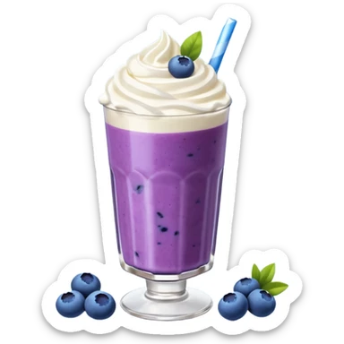 blueberry smoothie show sticker