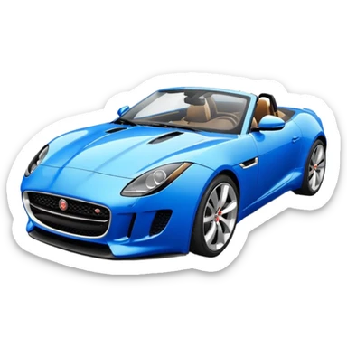 Jaguar F-Type Portofino Blue sticker