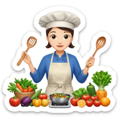 cooking and nutrition sticker