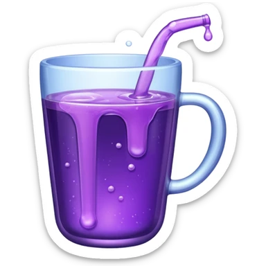 Lean coming out a cup sticker