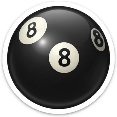 eight ball (billards) sticker