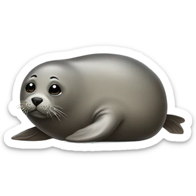 seal with itchy leg sticker