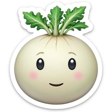 turnip no face sticker