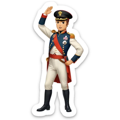 Napoleon Bonaparte dancing the Macarena sticker