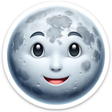 thr moon sticker