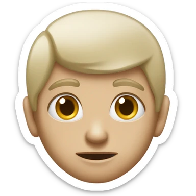 A provoking face add hiar sticker