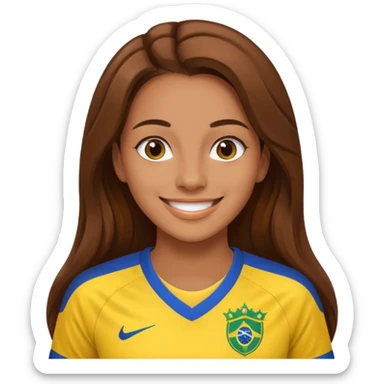 Sirena con la maglia del Brasile  sticker