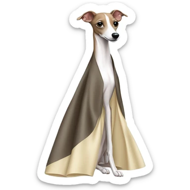 Italian greyhound evening gown  sticker