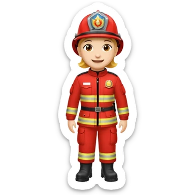 un emoji similar a este pero de un bombero sticker