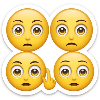 emoji rolling hes eyes sticker