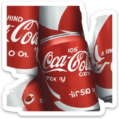 iOS Coca Cola can sticker
