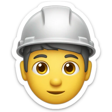 albañil en obras sticker