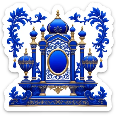 Royal Blue Aesthetic Scenery Decorations sticker