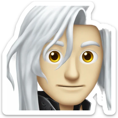 Alucard  long white haired white skined alucard sticker