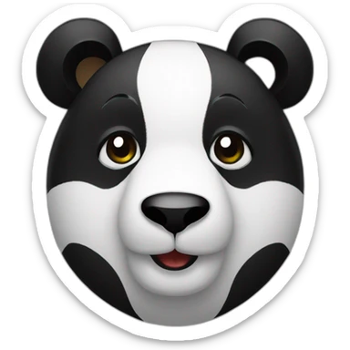 black friday sale panda sticker