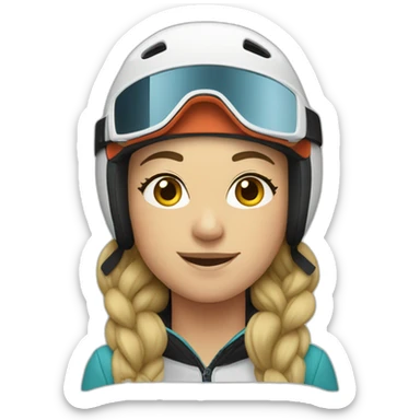 freestyle skier sticker