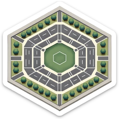 Pentagon building sticker