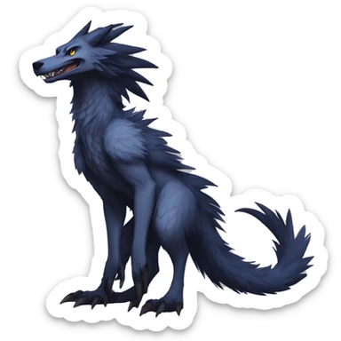 Cool Edgy Sergal species by LiLaiRa full body sticker