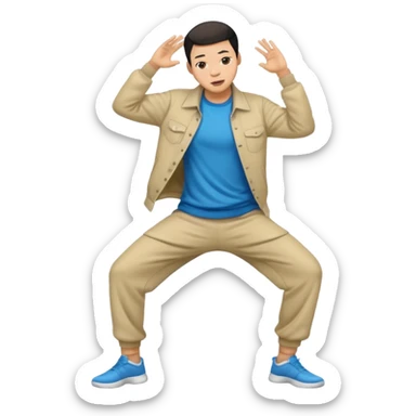 Chinese man twerking clothed this time  sticker