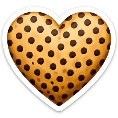 Cheetah print heart sticker