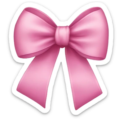 Pink bow sticker