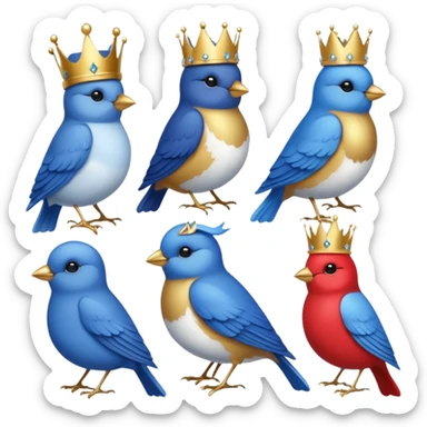 create 6 icons for a tweet, where 1 icon is the basic one, 2 is for 2 months of subscription, 3 is for 3 months of subscription, 4 is for 6 months of subscription, 5 is for 9 months of subscription, and 6 is for a year of subscription. sticker