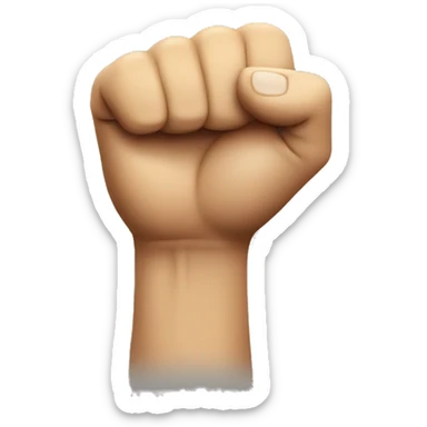 Emoji shaking a fist sticker
