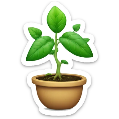 a plant with all of the chakras on it in order sticker