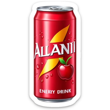 Alani energy drink cherry pop sticker